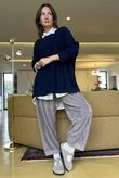 Conrad Oversized Boxy Knit Navy